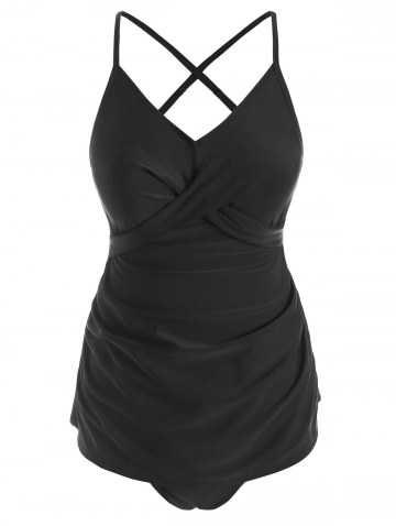 Cami Criss Cross Padded Tankini Swimwear