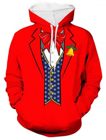 Christmas Snowflake Pattern Hoodie