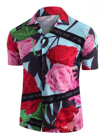 Flower Print Vacation Shirt