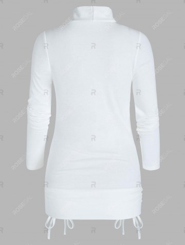 Lace Insert Faux Twinset Blouson T-shirt