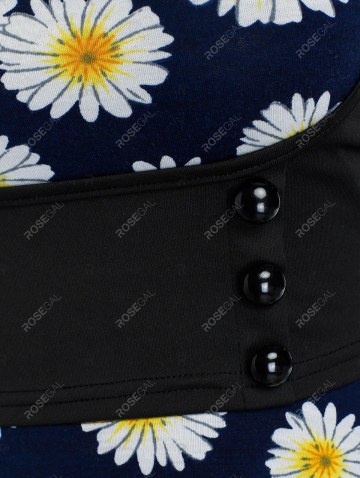 Off The Shoulder Daisy Print Dress And Top Twinset