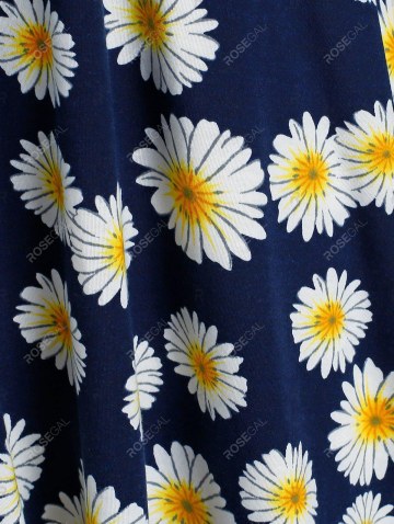 Off The Shoulder Daisy Print Dress And Top Twinset