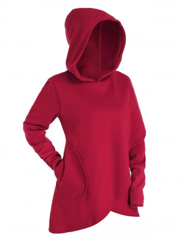 Overlap Tunic Hoodie