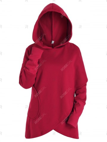 Overlap Tunic Hoodie